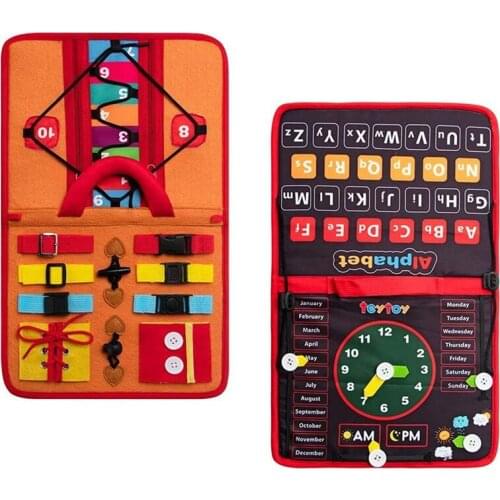 Kids Busy Board Buckle 1-5 Years Old Zip Button Lace Up Tool Toy Montessori Early Education Dress Aids Preschool Toys For Kids