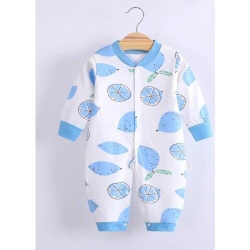Cotton Baby Jumpsuit Baby Long Sleeve Toddler Romper Clothes Newborn Cute Romper Baby Home Clothes Baby Girl Winter Clothes
