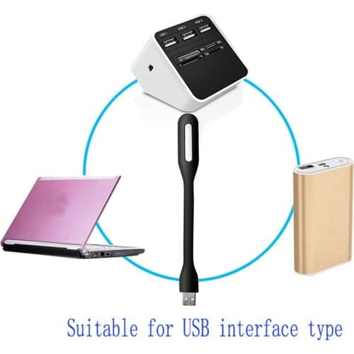 Flexible USB LED Light Lamp for Computer Keyboard Reading Laptop Notebook Black Mini PC Computer Reading Flexible USB LED Light
