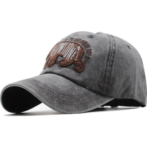 Cotton Baseball Cap Women Embroidery Bear Cap Snapback Hat For Men Casquette Homme Gorras Bone Cap For Women