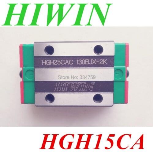 HIWIN linear guide HGH15CA CNC rail block cnc parts for HGR15 linear guide rails block