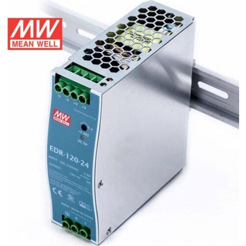 Mean Well EDR-120-24 meanwell 24V DC 5A 120W Single Output Industrial DIN RAIL Power Supply