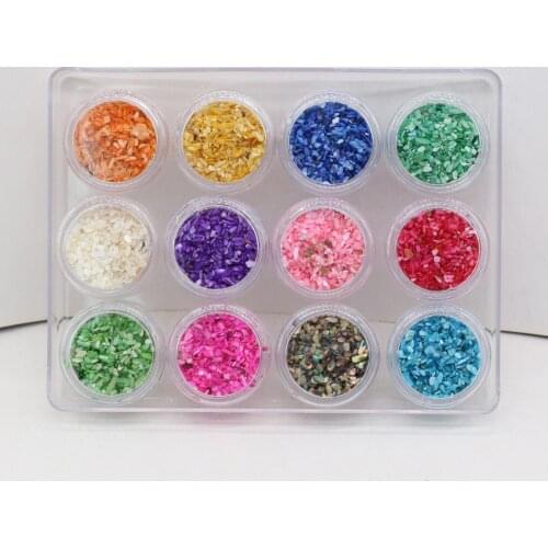 Natural Color Shell Gravel Beads12 Random Colors 9.5x13mm Highly 1.9cm for Making Jewelry Necklace Earrings Accessories Gift