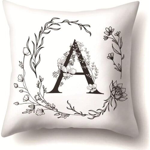 1pcs Flower Throw Cushion Cover Letters Home Decoration Xmas Gifts Pillow Cases Christmas Decorations for Home