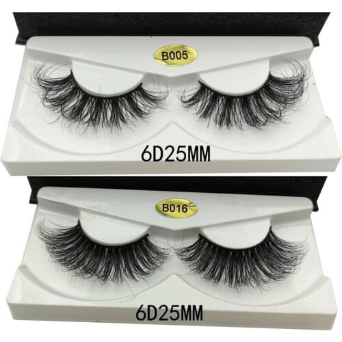NEW High quality 25mm Long 3D mink lashes extra length mink eyelashes Big dramatic volumn eyelashes strip thick false eyelash