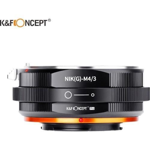 K&F CONCEPT NIK(G)-M43 Nikon AI F G Lens to M43 MFT M4/3 Mount Camera Adapter Ring for Nikon F Lens to Micro 4/3 Camera body