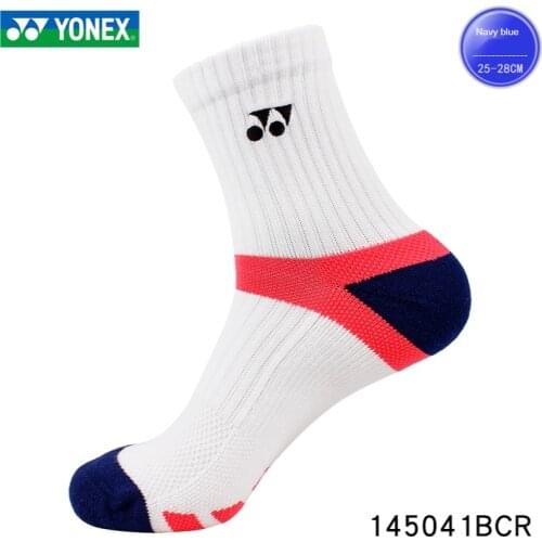 Original 3 Pairs Yonex Badminton Socks Sport LONG Sock Mens Womens Towel Bottom Socks