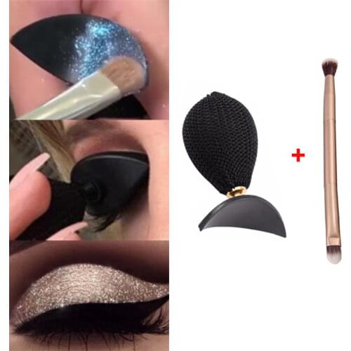 Eyeshadow Stamp Magic Lazy DIY Eye Shadow Applicator Crease Two Headed Eyeshadow Brush Eyes Makeup Kit Eyes Beauty Accessories