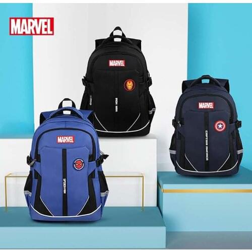 Disney Marvel school bags for boys spider man captain america iron man large capacity primary student backpack mochilars escolar