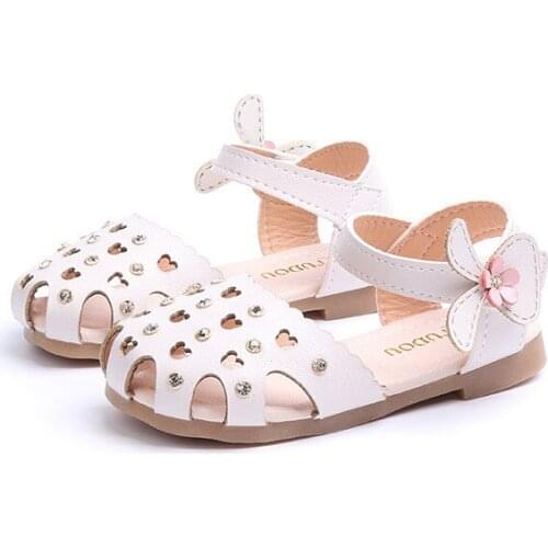 Kids Baby Girls Sandals Shoes Summer Kids Girls Cut-Out Shoes Bow Soft Bottom Sandals Infant Kid Princess Sandals
