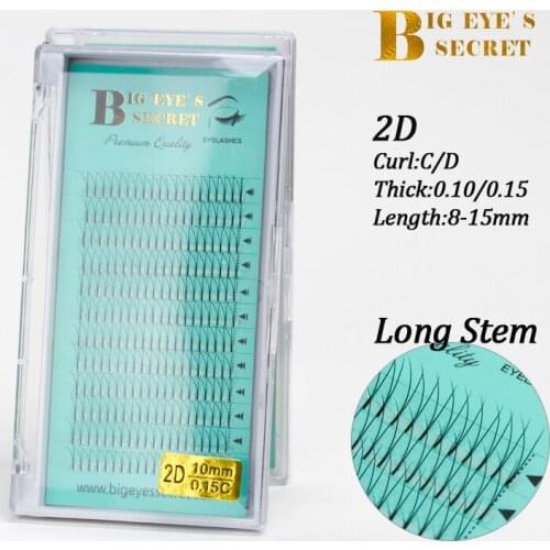 Big eyes secret 2D lashes Y lashes individual eyelashes Mink Eyelash Extension Fake False Eyelashes premade fan lashes
