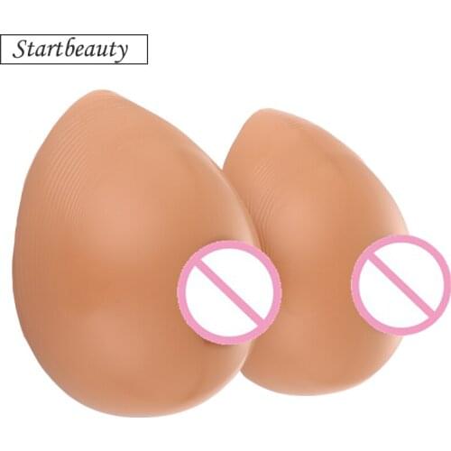 1000g/pair D cup shemale Silicone Breast Forms Tan Beige Boobs tits Bust seios for drag queen crossdressing faux sein a silicone