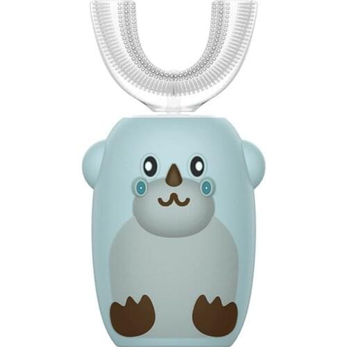 Smart 360 Degrees U Electric Toothbrush Kids Silicon Automatic Ultrasonic Teeth Tooth Brush Cartoon Lazy Toothbrush