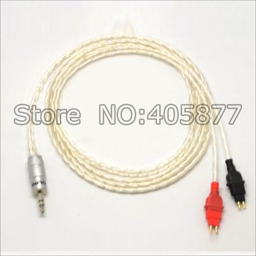 High quality Silver Plated Headphone Cable for S ennheiser HD580 HD600 HD650 Headphone audio cable 1.2M