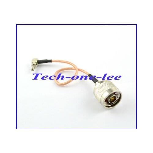1piece N Plug Male to CRC9 Right Angle Connector Pigtail RG316 Cable Extension Cord 15cm Free Shipping