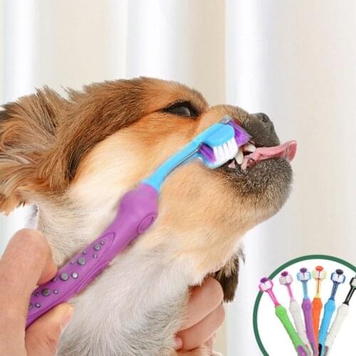 1Pcs Pet Cleaning Toothbrush Dog Cat Tooth Cleaner Efficient Removal of Stain Toothbrush Pet Cleaning Supplies