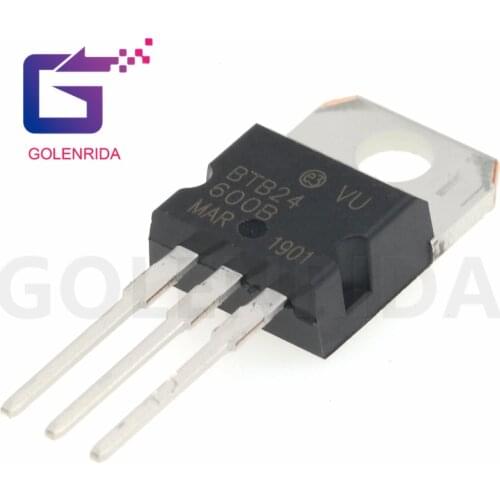 10PCS BTB24-600B BTB24-600 TO-220 24A 600V Transistor