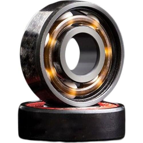 16 pieces High speed ABEC 5 7 level 608 2RS ZZ seal 8*22*7mm titanium ceramic roller skates bearing in a package