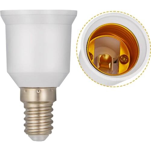 1x Converter E14 TO E27 Adapter Conversion Socket High Quality Material Fireproof Socket Adapter Lamp Holder