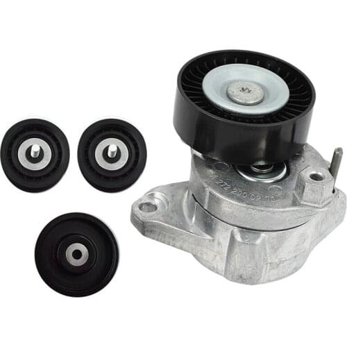 4Pcs Belt Tensioner with Pulley + Idler Pulley for Mercedes C300 C350 E350 ML350 2722000270