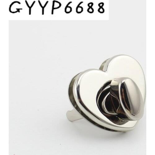 5sets 20sets High - quality fashion heart - shaped screwdriver lock hardware accessories female bag
