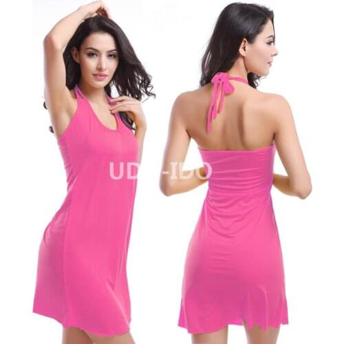 Promotion 11 Colors Sexy women casual beach party wear dress Loose Beach Dress Beachwear Sexy ONE-PIECE DRESS