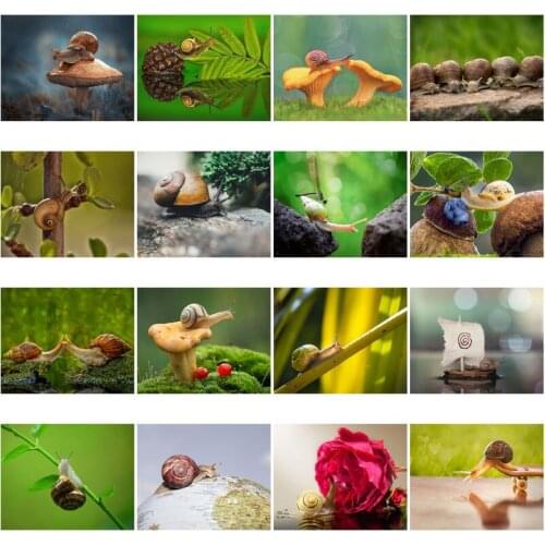 5D Diamond Painting Animals Snails Diamond Mosaic Insect Diy Full Round Square Diamond Embroidery Cross Stitch Rhinestone Art