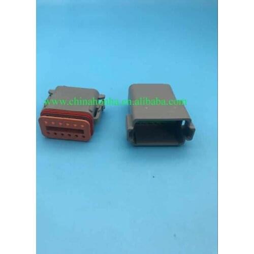 Free shipping 5 pcs DTM Auto Deutsch Connector DTM04-12P / ATM04-12P DTM06-12S / ATM06-12S 12 Pin Automotive Connector With Pin