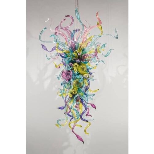 Free Shipping Amazing Stylish Multi Colored Glass Pendant Lamp