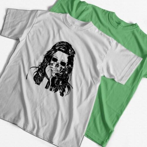 COSMIC S100% cotton skull print men T shirt casual short sleeve loose men tshirt o-neck cool streetwear t-shirt men tee shirts