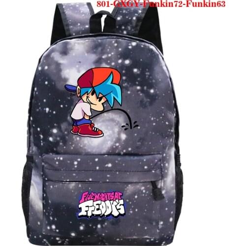 New Arrival Hot Game Friday Night Funkin Backpack Big Capacity Backpack for Travel School Canvas Backpack Backpack for Boy Girls