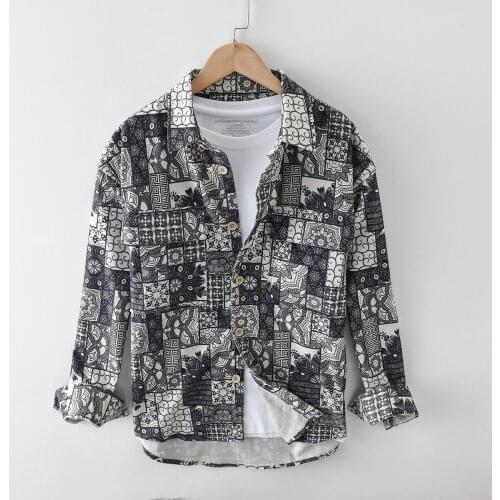 Мужские вельветовые рубашки Horses&Village China At AliExpress