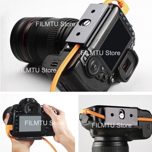 Camera Tether Tools Tether Block with Arca Quick Release Plate for Camera Tripod Ballhead Cable fixed Lock Port Protector Kits