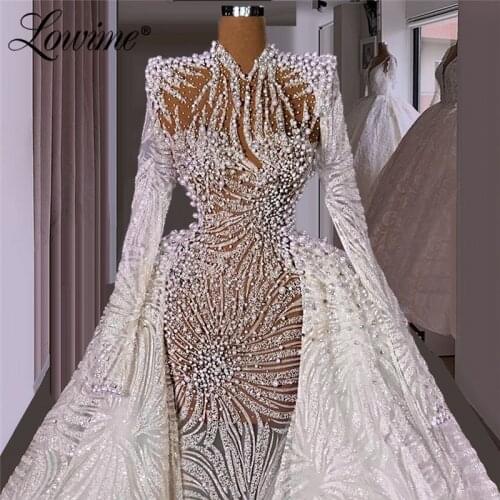 Lowime Dubai Design Muslim Long Sleeves Formal Evening Dresses 2021 Couture Arabic Middle East Women Evening Wear Plus Size Gown