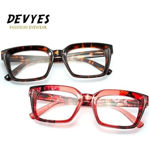 Fashion Reading Glasses for Men and Women Flexible Spring Hinge Readers with Pattern Print Large Frame Eyeglasses
