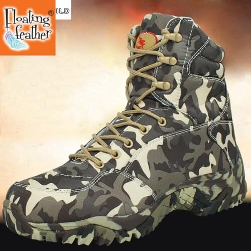 Men Military Army Boot 2018 Spring High Quality Waterproof Canvas Camouflage Tactical Combat Desert Ankle Boots Mens Shoes