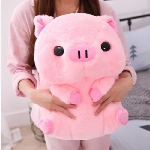 Soft Pig Big Doll 40cm Fat Round Pig Plush Toy Stuffed Animals Doll Baby Piggy Kids Appease Pillow For Girls Lover Chrismas Gift
