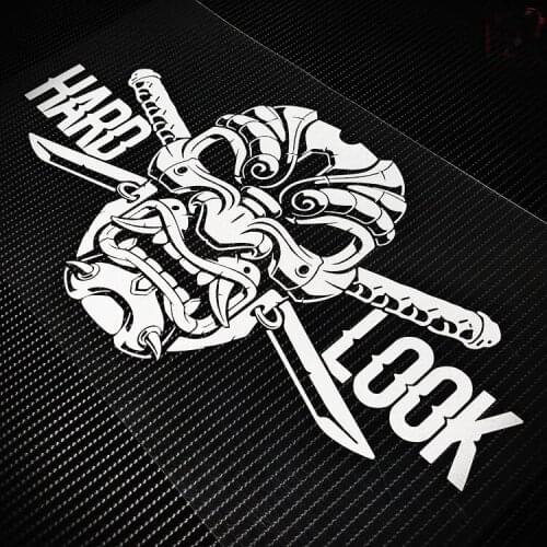 Art Pattern Ninja Hard Look StickersCar Bumper Stickers and Decals Car Styling Decoration Door Body KK30x15cm