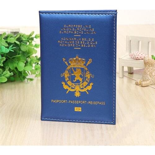 Belgium Versatile Travel Passport Holder Travel Passport Cover For Men and Women Durable Fashion Belgium Passport Wallet