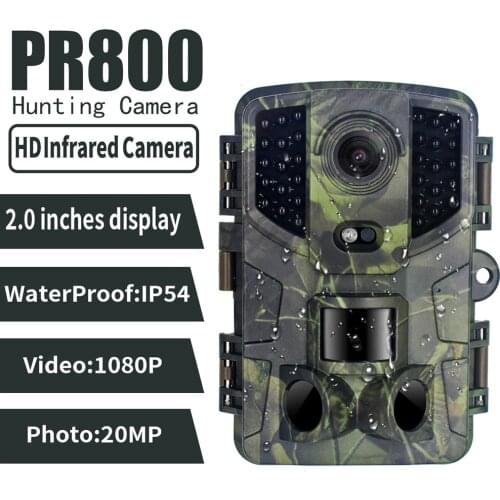 Hunting Trail Cameras PR800 20MP 1080P Wildlife Camera Photo Traps Night Vision SMS MMS SMTP Email Cellular Surveillance