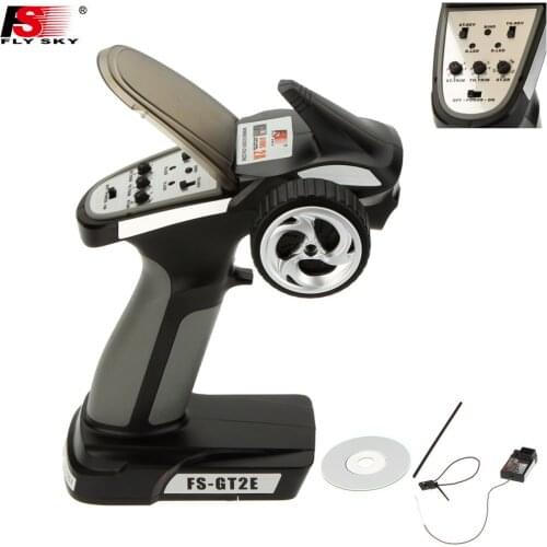 Flysky FS-GT2E AFHDS 2A 2.4g 2CH Radio System Transmitter for RC Car Boat with FS-A3 Receiver Drop freeship