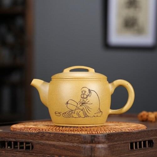 Recommended all hand gold period of mud sweat earthen pot teapot product launches special pot of classic lines designed
