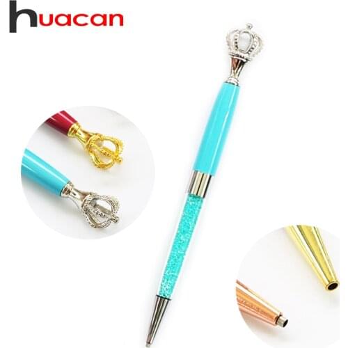 Huacan 5d Diamond Embroidery Pen Crown Tool 1pc Diamond Painting Point Drill Pen Accessories