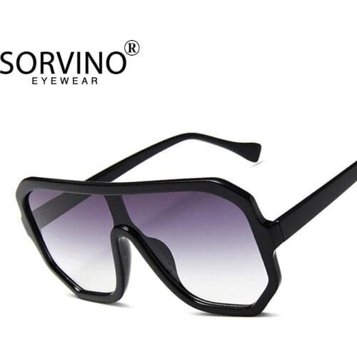 SORVINO Vintage Shades For Women Luxury Visor Sunglasses Men 2020 Oversized Futuristic Brand Designer 90s Pilot Sun Glasses P354