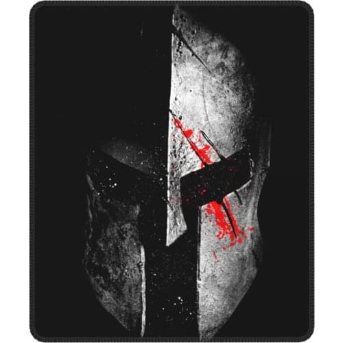 Spartan Sparta Helmet Gaming Mouse Pad with Locking Edge Mouse Mats Natural Rubber Office Home Deco Mat