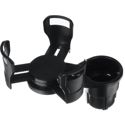 Universal Air Vent Drink Car Cup Holder 2 in 1 Adjustable Mobile Phone Dual Cup Mount Extender Bottle Bracket Stand Cradle