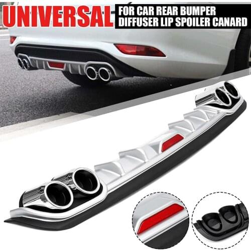 Car Rear Bumper Diffuser Lip Trunk Spoiler Rear Diffuser Protector Canard Direct Adhesive Type A/B For Universal Car