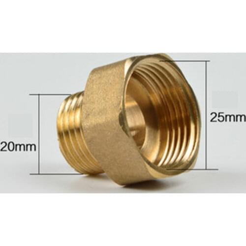 Bushing 1/2" BSP Male x 3/4" Female Coupling Brass Pipe Fitting Connector Joint Adapter