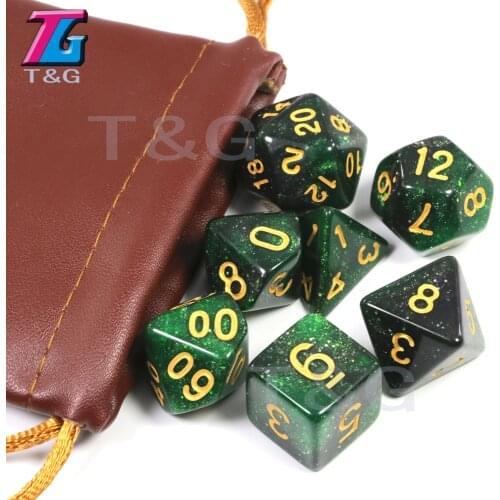 Top Grade PU Leather Dice Bag Storage Coin s Toy Jewelry Mini Drawstring Package Board Game Holds Over 1-2 Sets