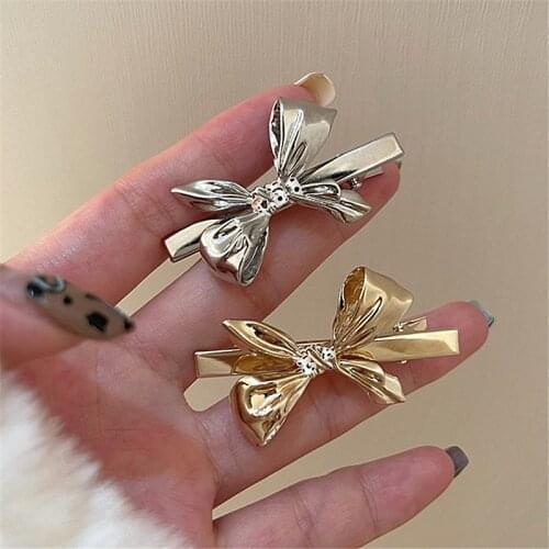 New Arrival Vintage Metal Bowknot Hair Clips Hairpins For Women Fashion Hair Accessories Barrettes Wholesale